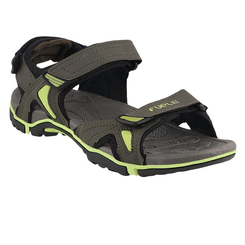 Image of FUEL Jordan Men's Outdoor Adventure Sandals in Anti-Skid Sole with Velcro Strap Lightweight & Durable Comfort Fit Footwear