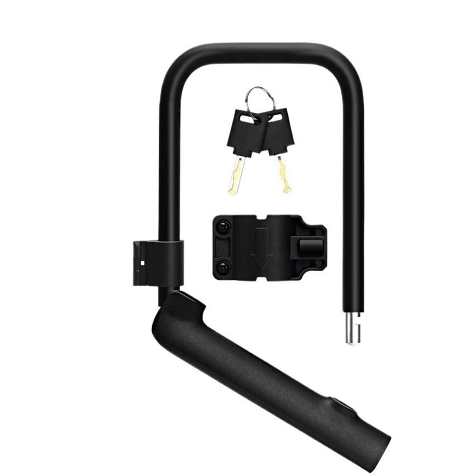 Laksjdnc One Color Motorcycle Handlebar Lock U-Locks Mtb Road Locks With 2 Keys Motorcycle Safe Motorcycle Disc Lock