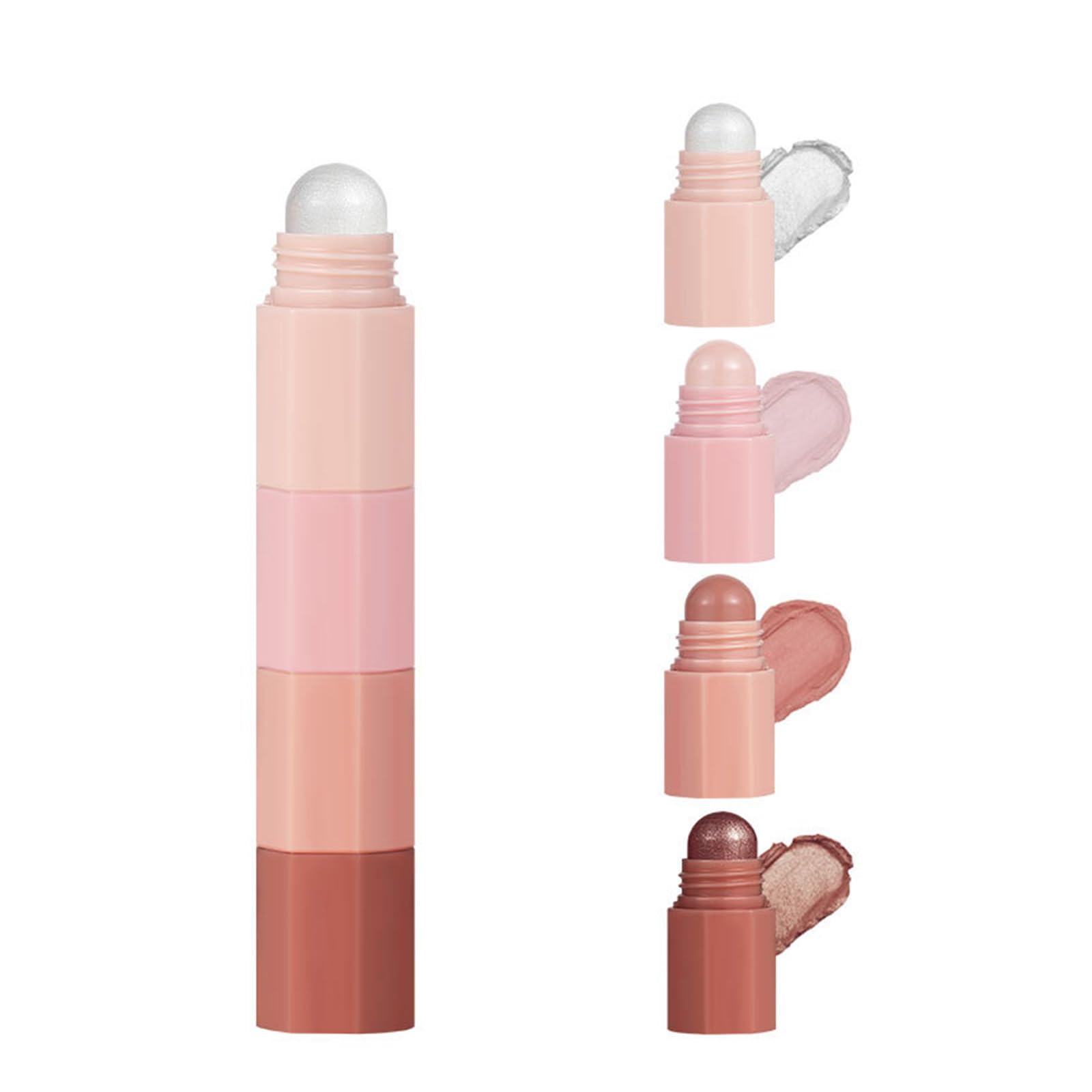 Lidschattenstift 4 In 1 – Matt, Hochpigmentiert | Für Augen, Gesicht Als Highlighter | Einfach Zu Verwenden