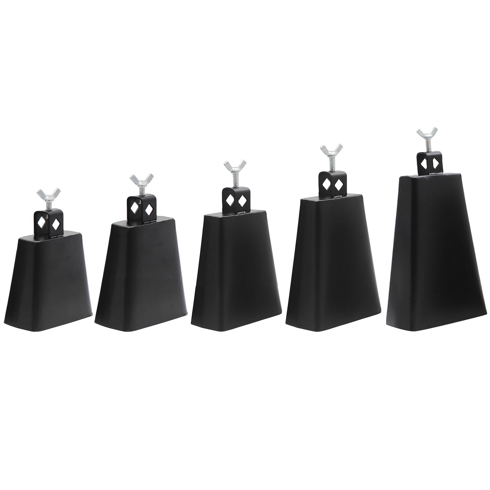 Percussion - Set di strumenti per tamburi, per matrimonio, calcio, campanella di mucca, in metallo, campane di mucca