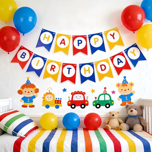 Image of Happy Birthday Banner Birthday Party Supplies (Blue)