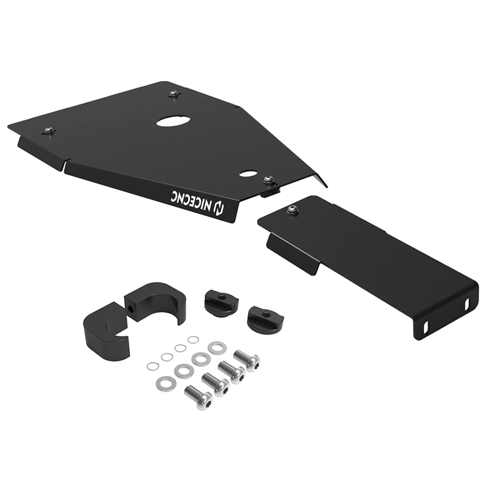 NICECNC 6061-T6 Aluminum Skid Plate Compatible with Yamaha Raptor 700 YFM700 2006-2011 2013-2026, Raptor 700R YFM700R 2012-2026, Full Chassis Glide Guard, ATV Underbody Protection