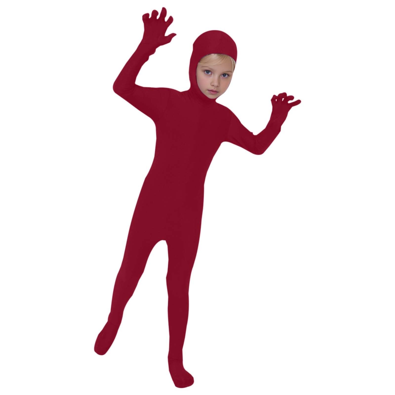 Full Body Halloween Costumes for Kids One Piece Open Face Jumpsuit Plain — image 1