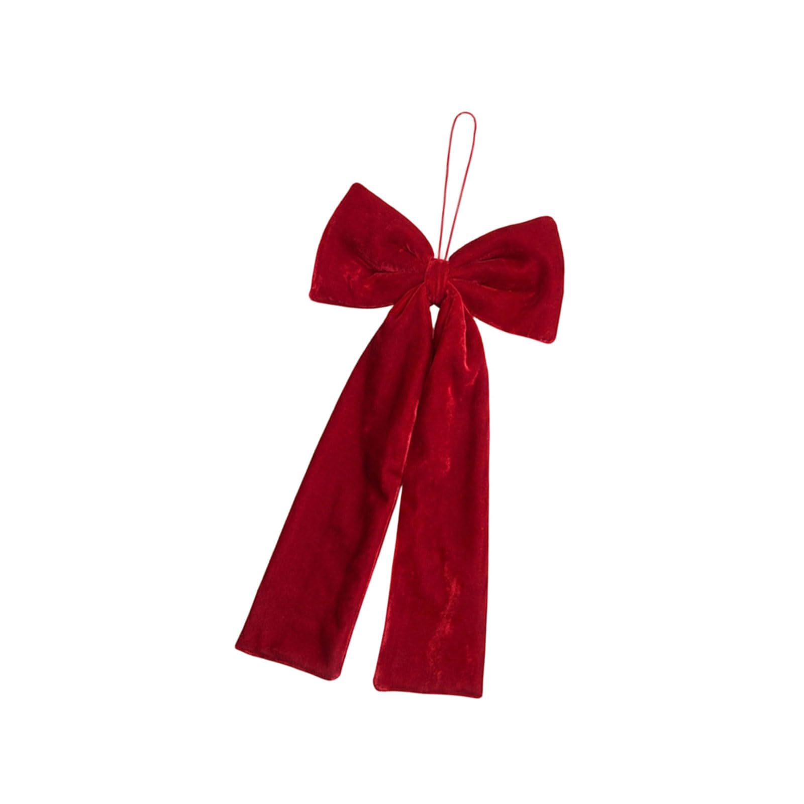 Zxfdsfdbnm Velvety Holiday Bowknot in Deeper Red Shade Easy Hanging Celebratory Bowknot Suitable for Christmas Tree Decor Christmas Accessories