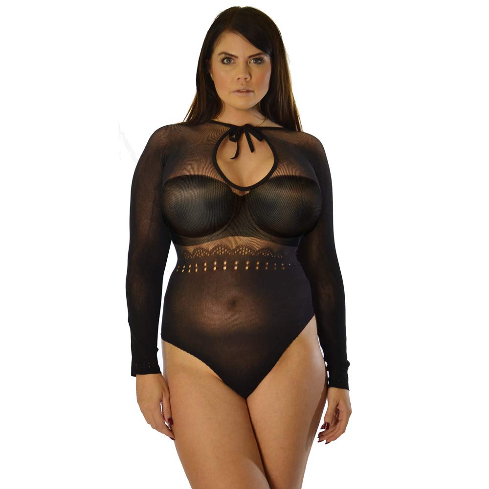 Fishnet Lace Tights Stockings Catsuit Bodysuit Corset