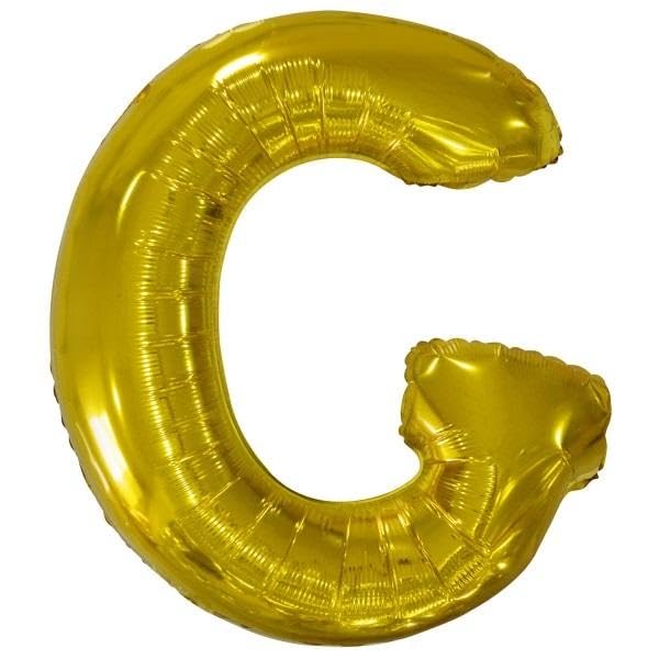 Amscan 9909582 9909582-Gold Buchstabe G SuperShape Folienballon-44, gold