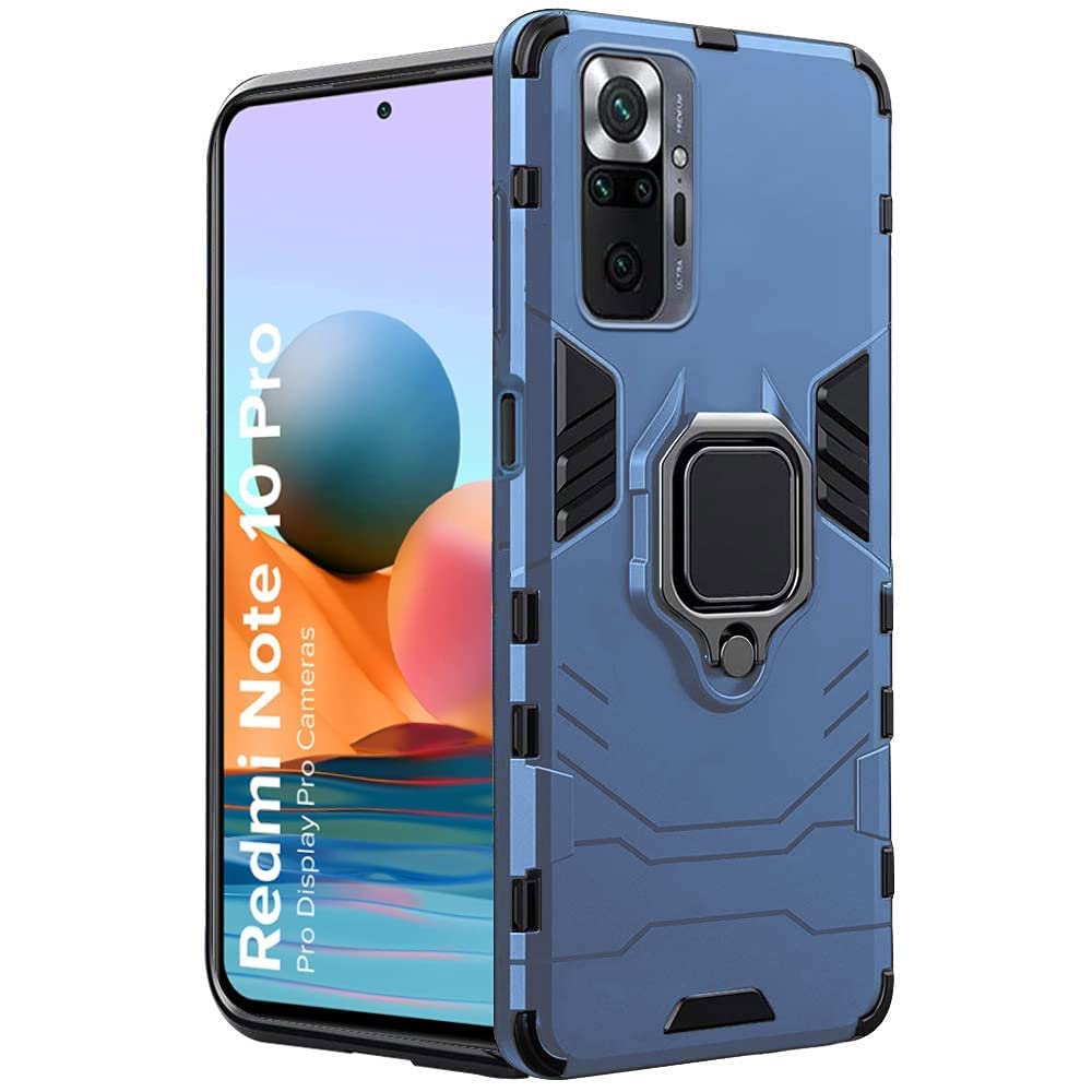 WOW IMAGINE Shock Proof Back Case Mobile Cover for Xiaomi Redmi Note 10 Pro (Armor | Hybrid PC + TPU | Full Protection with Ring Holder Kickstand | Carbon Red) (B0BK3YQKLP) Amazon Price History, Amazon Price Tracker