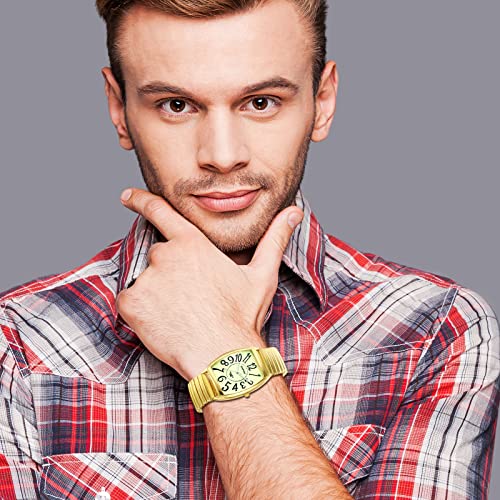 Montre bracelet élastique style décontracté avec grands chiffres romains - 2