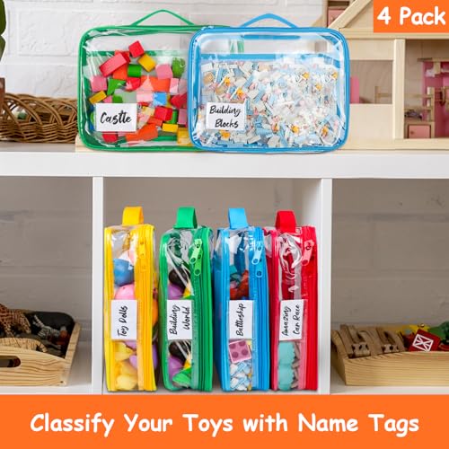 Tesuko TMTB-RYGB 4 Pack Toy Storage Organizer Bag For Lego Bricks thumb #1