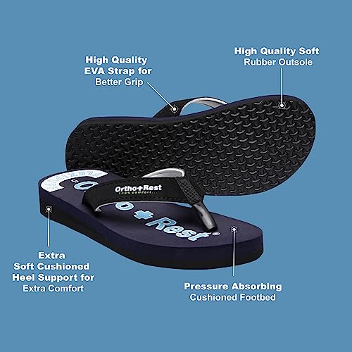 Image of Ortho + Rest Women's Soft Comfortable Orthopedic Doctor Joy Slipper and Flip Flops for Home Daily Use