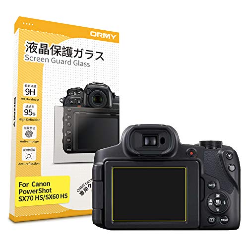 ORMY 0.3mm Protector de Pantalla para cámara para Canon PowerShot SX70 HS / SX60 HS