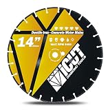 14" Ductile Iron Premium Turbo Diamond Blade Laser Welded - for Cutting Cast Iron Pipe, Ductile Iron Pipe, Concrete Water Mains, Ductile Iron