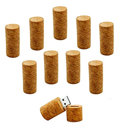 Clé USB 3.0 32 Go liège vin lot de 10 clés mémoire pour transfert rapide