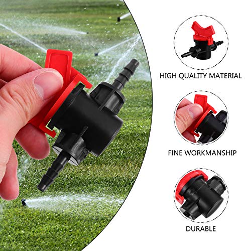 Hemoton VÃ¡lvula de Esfera de Pvc de 10 PeÃ§as Com Cabo Em T VÃ¡lvulas de Corte de Ãgua Conector de