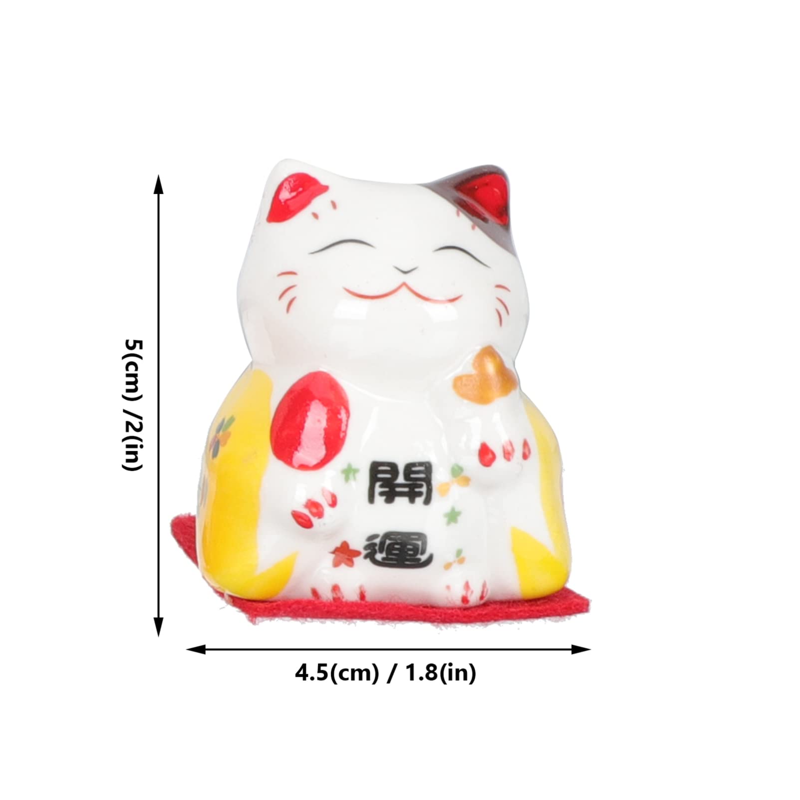 Amazon.co.jp: ARTIBETTER 5PCS 招き猫 陶器 招き猫 置物 小さい 風水