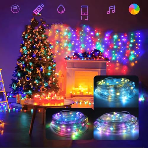 Image of RGB Smart IC Fairy Lights - 10M Multicolor String Lights with APP & Remote Control, USB Powered Waterproof | Diwali, Christmas, Wedding, Party & Home Decoration | Popo Toys PT-147