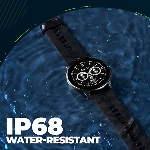 SYSKA-SW200-Smart-Watch-100-Cloud-Customizable-Watch-Faces-Smart-Notifications-for-Calls-SMS-WhatsappBattery-Runtime-Upto-10-Days-Space-Black