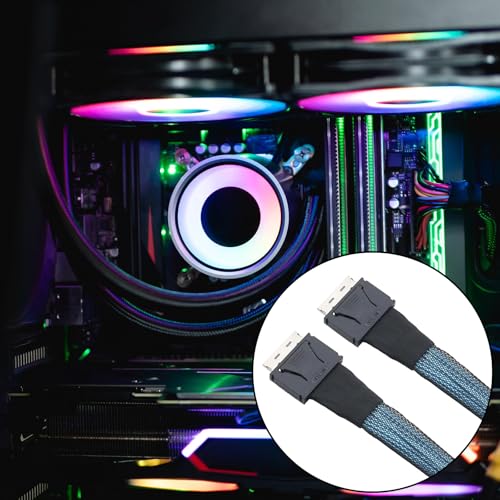 Cable SFF-8611 8i macho a macho PCIe de repuesto para discos duros internos de servidor 2