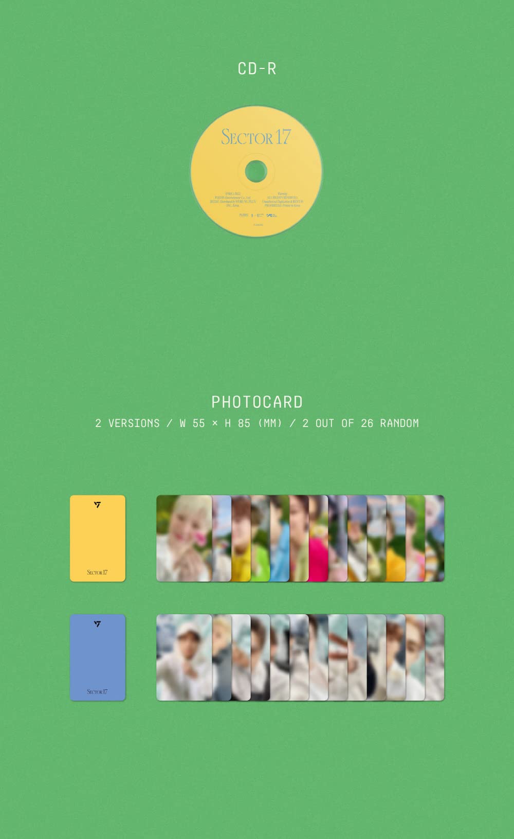 Sector17 compact ver. おまけ付き SEVENTEEN｜韓国4集のリパッケージ盤『SECTOR 17'』COMPACT ver
