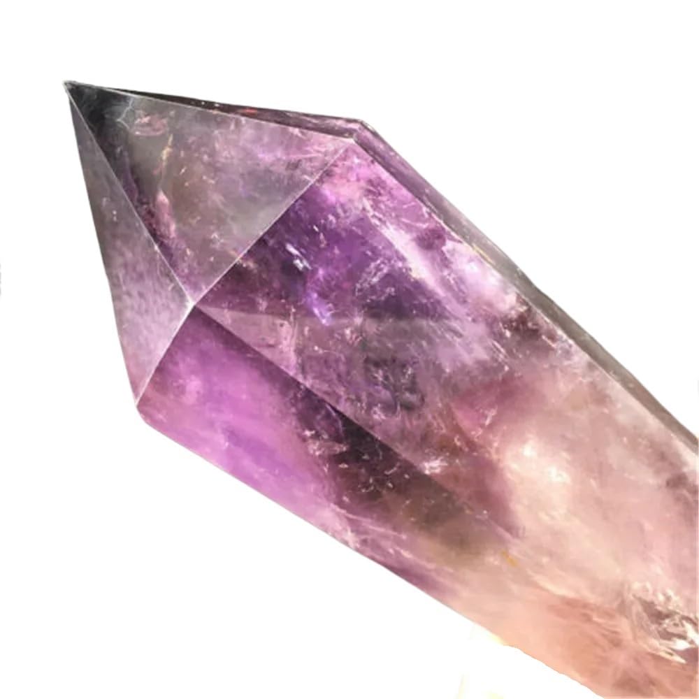 BKGWCSOR 1pc 360-400g Amethyst Scepter Obelisk Room Office Home Decor Gift