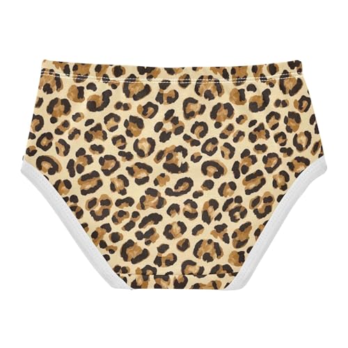Animals Girls Underwear Toddlers 2t Cotton Panties for Girl Leopard Spots Black Brown Briefs Girls Undies2