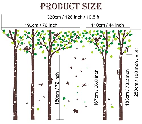 Vinilos Decorativos de Árboles de Abedul Grandes para Pared miniatura 7