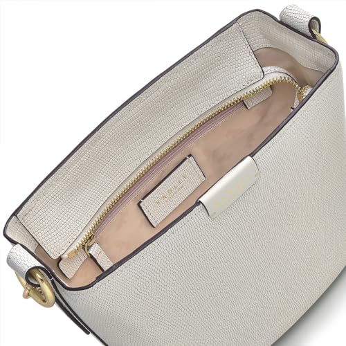 RADLEY London Petticoat Hill Faux Lizard Women’s Small Leather Shoulder Bag, Chalk3
