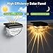 Melunar 16 Pack Solar Deck Lights Outdoor, Solar Step Lights Waterproof for Outside, Yard, Patio, Garden, Pool, Railing, Stairs, Fence (Warm White)