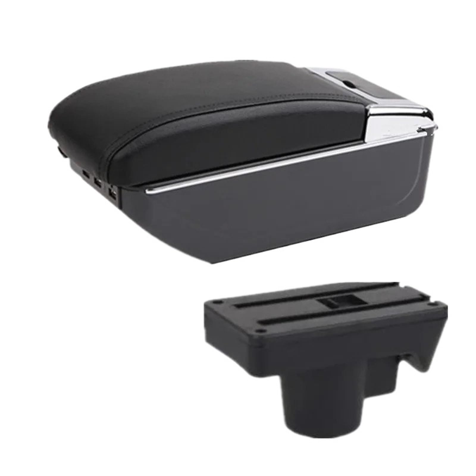 NOKRGQW Car Armrest Box For Opel For Astra H 2004-2014 Armrest Center Storage Box Interior Dedicated Retrofit Car Accessories(C2 black line 7USB)