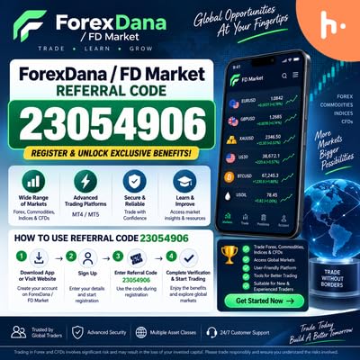 ForexDana / FD Market Referral Code 23054906 - Register & Get Referral Benefits