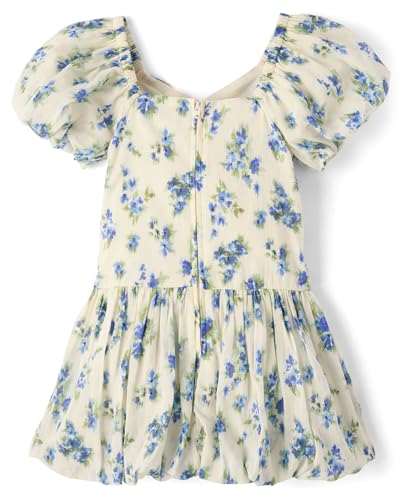 The Children's Place,Girls,Sleeveless Dressy Bubble Hem DressBlue Floral,X-Large - image 3