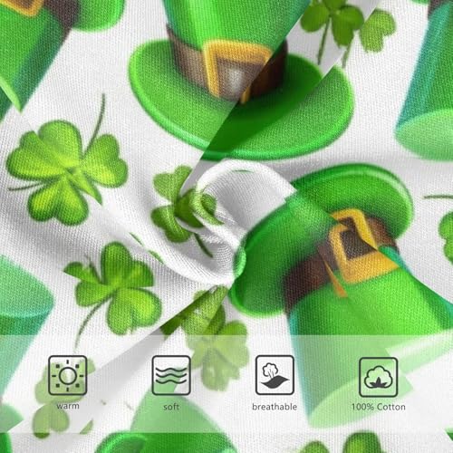 ODAWA Green Leaf Shamrocks Toddler Cotton Underwear, Tag-Free Comfort Toddler Underwear Boys 2T3