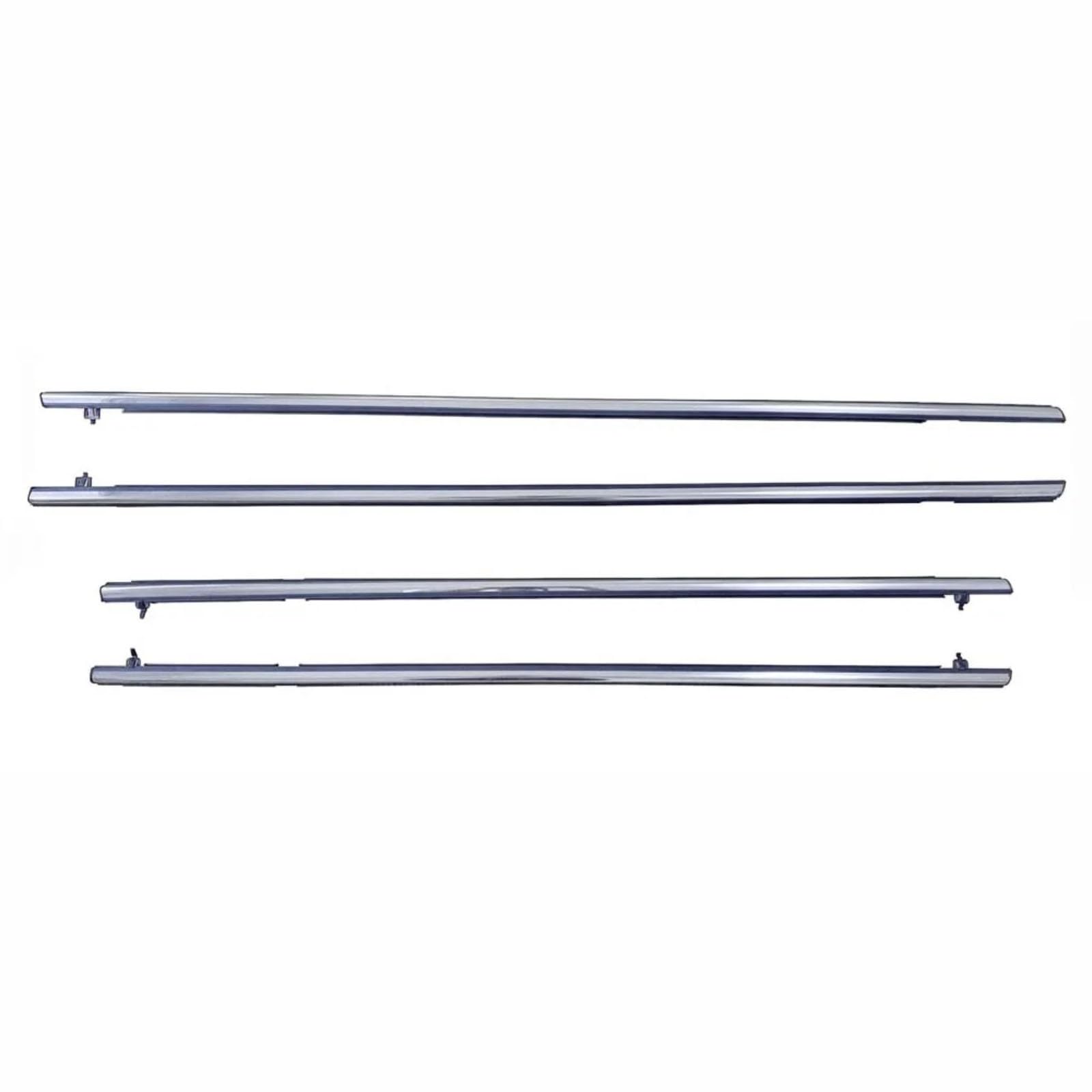 Glilar Chrome Automotive Window Seals Car Window Seals For Civic 2006-2011 4Pcs Outside Weatherstrip Seal Belt Moulding Auto Accessories(Chrome)
