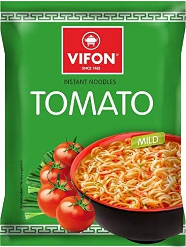 Tomato Noodles - Bulk Buy Hot and Sour Instant Noodles Multipack of 24 - Suitable for vegetarians - Tasty And Time Saving Vietnamese Snack - 70G (24 Pack)