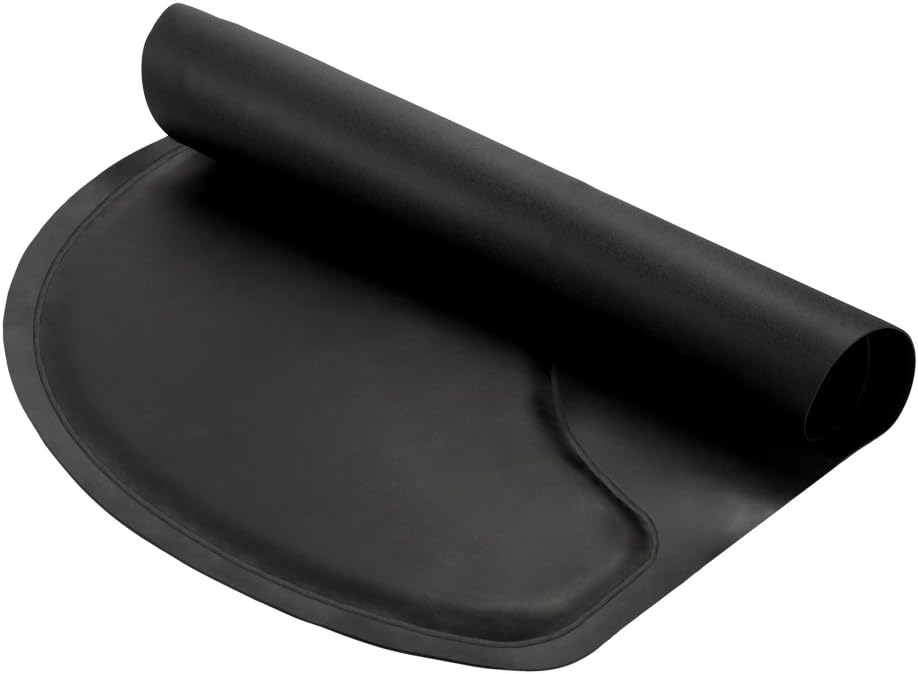 Blасk Frіdау - 80% оƒƒ MTFY 3’x 5’ - 1/2'' Thick Semi Circle Salon Mat Anti Fatigue for Hair Stylist, Standing Floor Matt Under Styling Chair, Anti-Slip Waterproof Beauty Barber Supplies,Scissors Styling