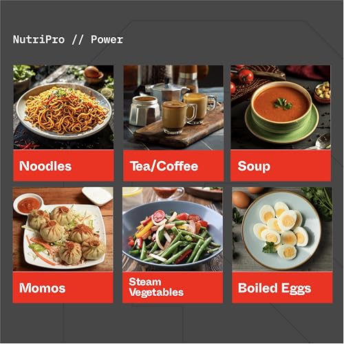 Image of Nutripro Multipurpose Cook Kettle With 1.5L Stainless Steel Inner Pot, Steel (Cream & Brown, 600W)