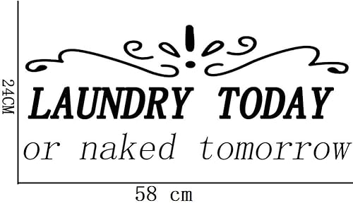 Miniatura 3 de BIBITIME Adhesivo de vinilo con citas para la pared, 22.83 x 9.44 pulgadas, texto en inglés con texto en inglés, decoración de PVC para baño de