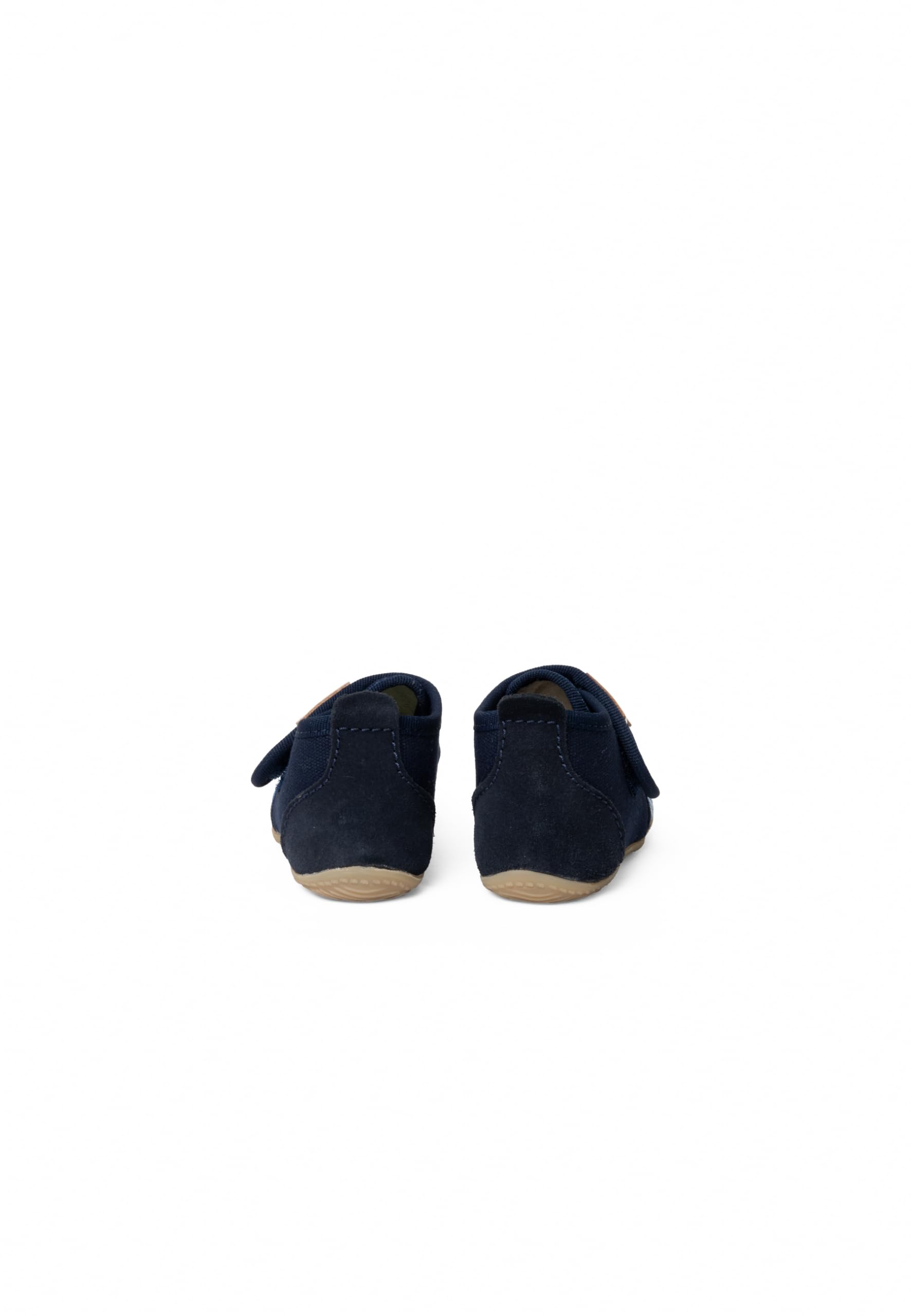 Living Kitzbühel Miękkie kapcie dziecięce Sigi w paski, oddychające buty do raczkowania z bawełnianą frotteą, antypoślizgowe, letnie buty do nauki chodzenia, ręcznie wykonane w Europie, granatowe, 20
