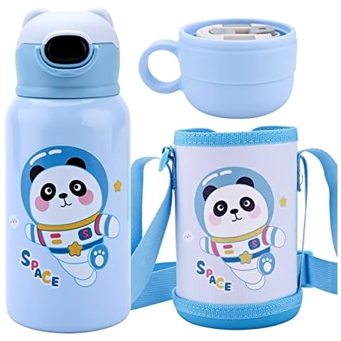 Botella Térmica Jodsen 600ml con Pajita y 3 Tapas Cover