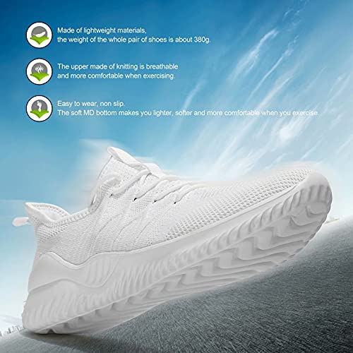 Image of Mens Running Shoes Slip-on Walking Sneakers Lightweight Breathable Casual Soft Sole Trainers