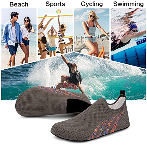 Image of ANLUKE Womens Mens Water Shoes Barefoot Quick-Dry Aqua Socks for Beach Swim Surf Water Sport