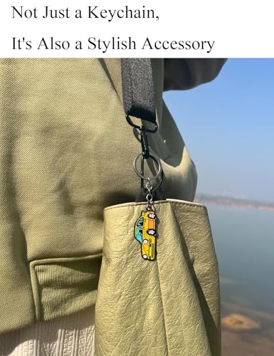Image of Car Keychain Compatible with Vintage Porsche 911,Metal Key Chain,For Porsche 911 Key chain, Enamel Keychain
