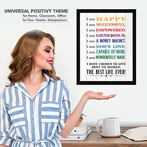 Image of Chaka Chaundh - Affirmations Posters Positive Affirmations Frames - I Am Affirmations Poster - Affirmation Quotes Posters - (13.6 X 10.6 Inches)