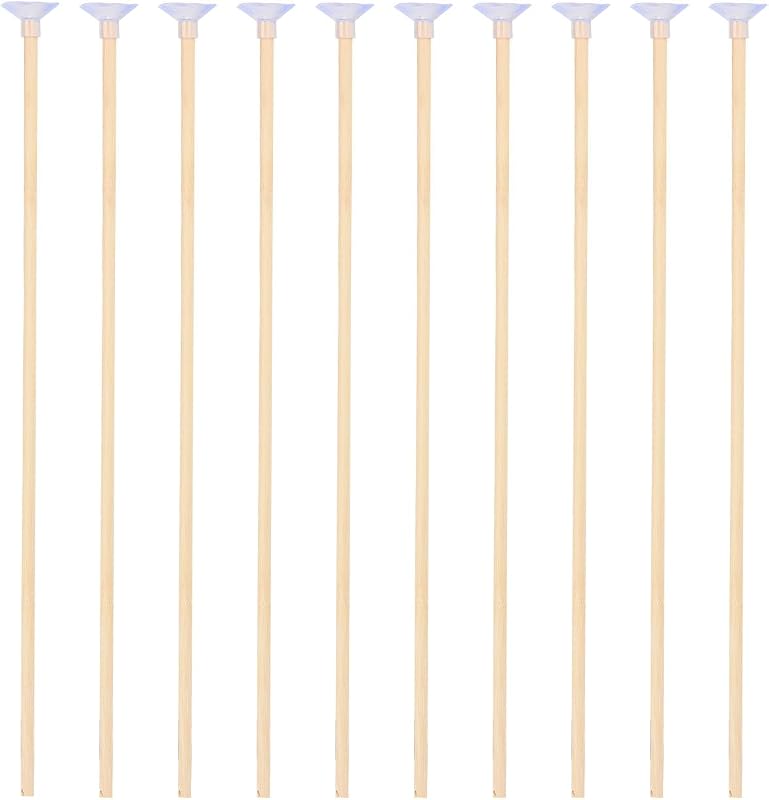 Basbon 10 flechas de madera con ventosa, 16 pulgadas hechas a mano, flecha de juguete de madera para niños y principiantes, arcos de tiro con arco para jugar al aire libre, decoración de disfraces de cosplay