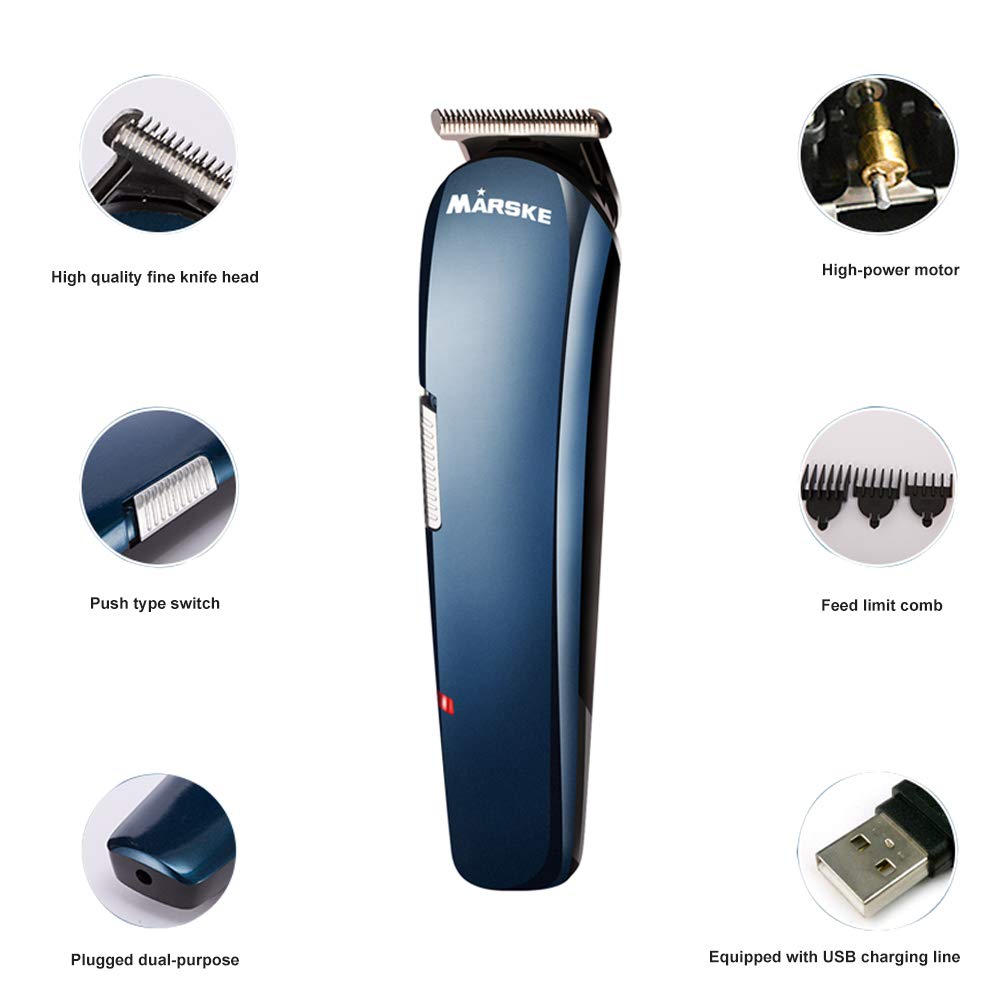 ele ELEOPTION Haarschneidemaschine Profi Haarschneider Bartschneider Grooming Kit für Männer, USB Wiederaufladbar Haartrimmer Haarrasierer Multifunktional Hair Trimmer Set für Kinder und Familien