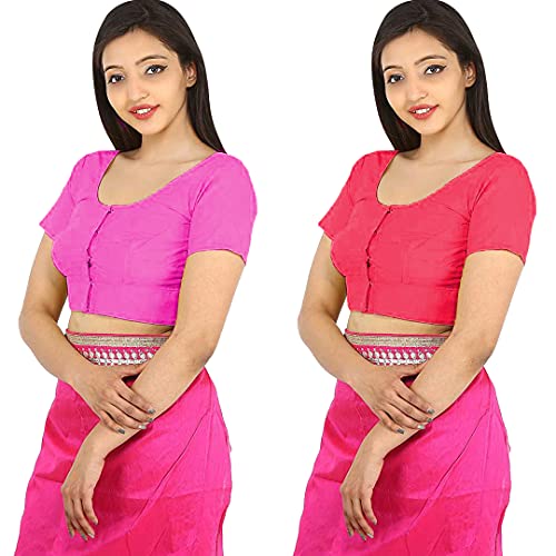 Image of Namita Women's Rubia Cotton Solid Half Sleeve Blouse