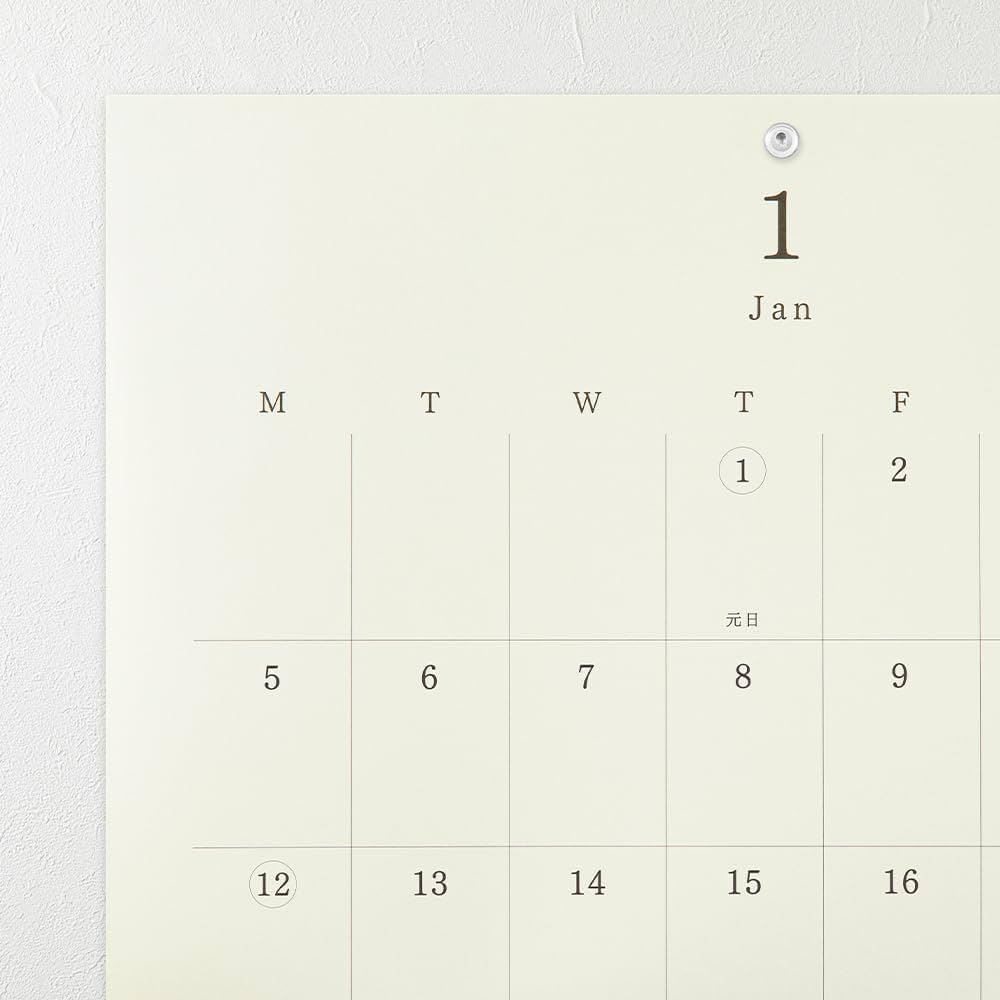 Amazon | ミドリ 2026年 カレンダー 壁掛け MDカレンダー A3 二つ折り