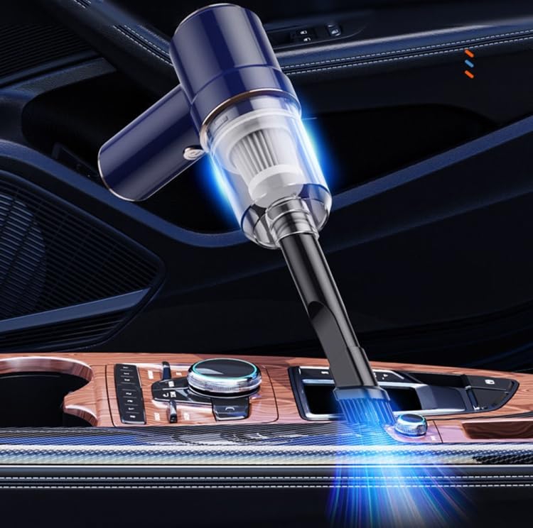 ELECTROPRIME SUITU ST-6638 Wireless Car Vacuum Cleaner in use inside a car