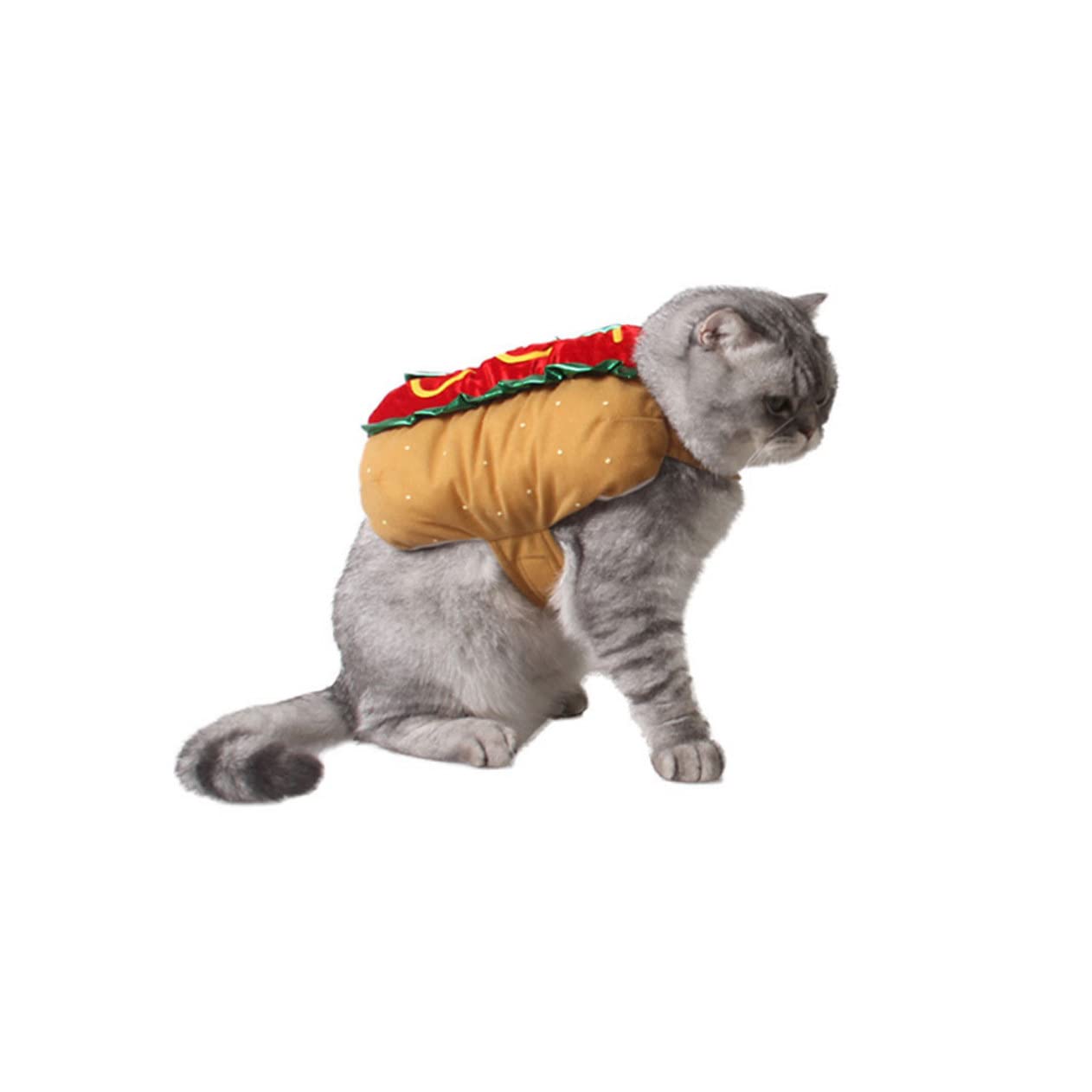 ibasenice 1pezzi Costume Natalizio per Animali Domestici Unico Indumento per Cani e Gatti Accessorio per Fotografia di Animali Domestici