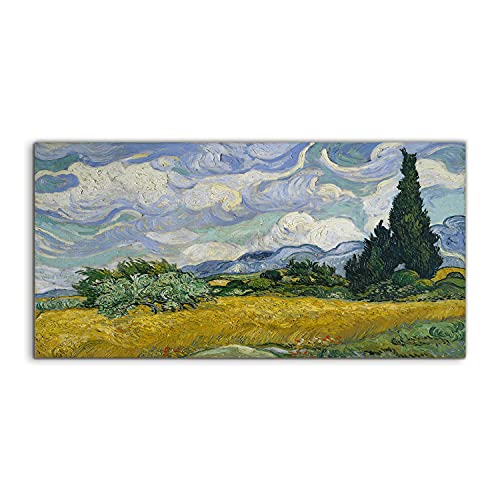 Tableau en acryl premium watercolors abstraction de 100x50cm